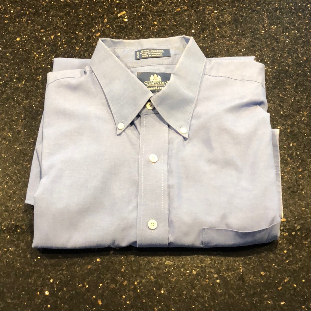 Blue Long Sleeve Dress Shirt